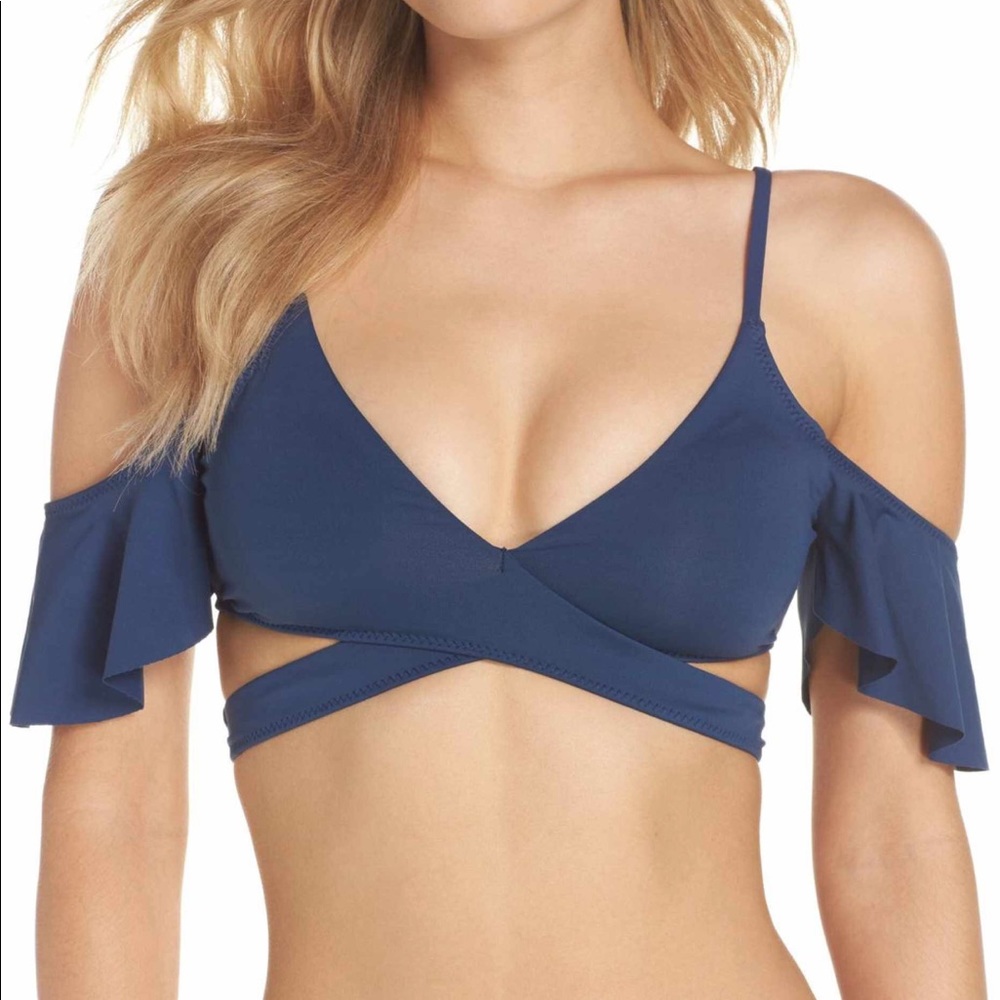 Becca Cold Shoulder Bikini Top NWT Size Medium